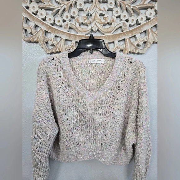 Jon & Anna Contemporary Pastel Confetti Popcorn Sweater - Picture 2 of 10